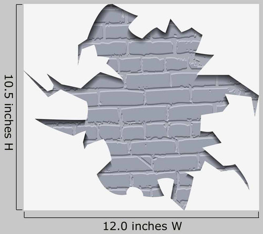 Wall Hole Bricks Wall Decal