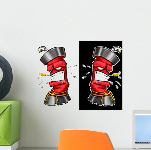 Graffiti Spray Wall Decal