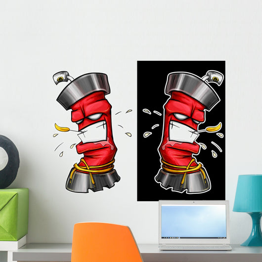 Graffiti Spray Wall Decal