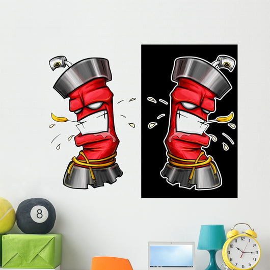 Graffiti Spray Wall Decal