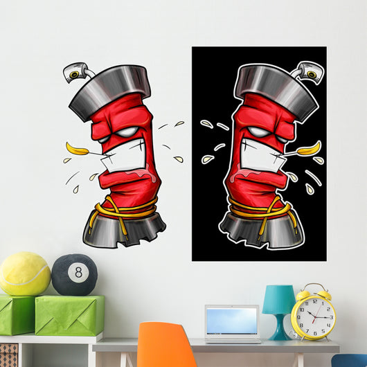 Graffiti Spray Wall Decal