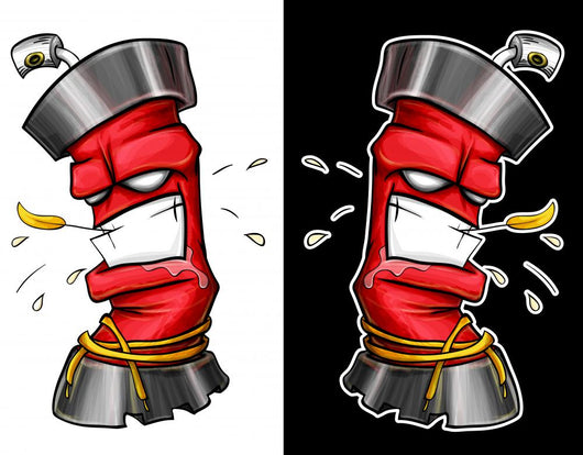 Graffiti Spray Wall Decal