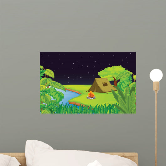 Camping Wall Mural