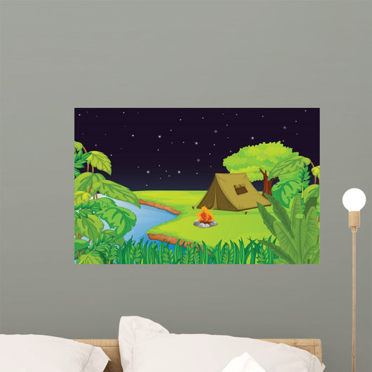 Camping Wall Mural