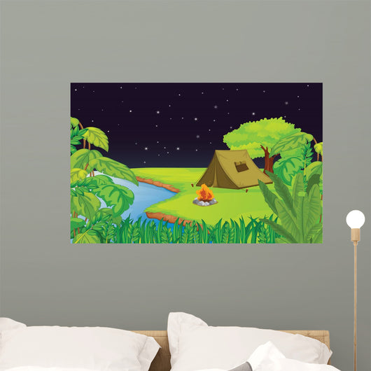 Camping Wall Mural