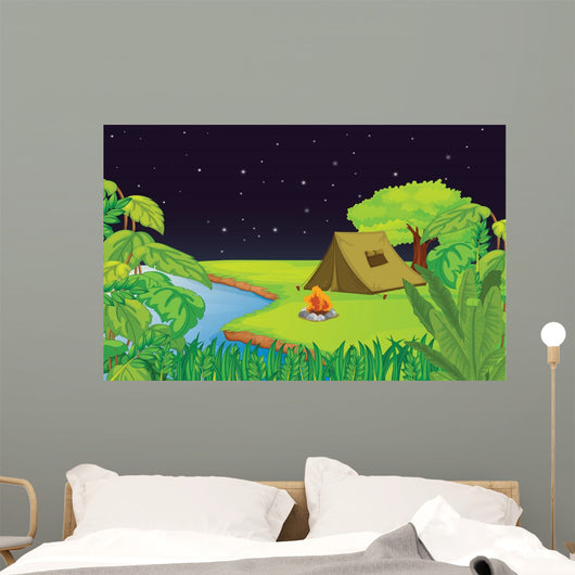 Camping Wall Mural