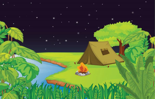 Camping Wall Mural