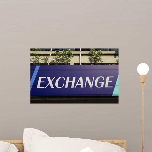 Exchange Sign Wall Mural