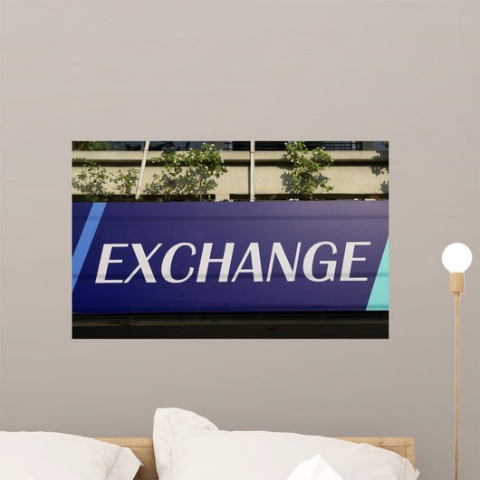 Exchange Sign Wall Mural