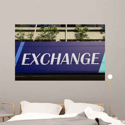 Exchange Sign Wall Mural