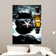 Starfish Laying on a Basalt Stone and Massage Oils Wall Mural