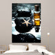 Starfish Laying on a Basalt Stone and Massage Oils Wall Mural