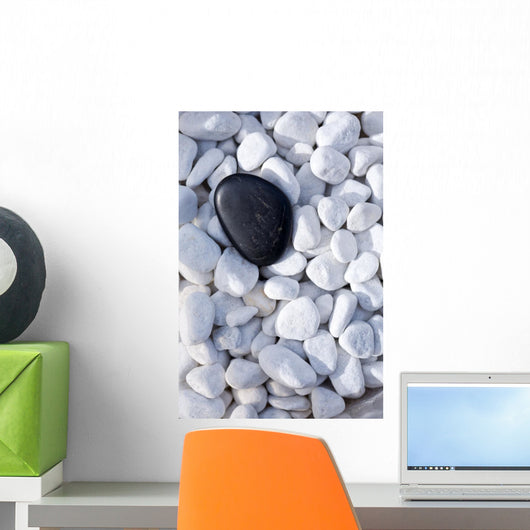 Black Stone Decorative Pebbles Wall Decal