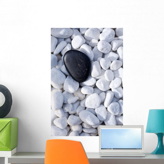 Black Stone Decorative Pebbles Wall Decal