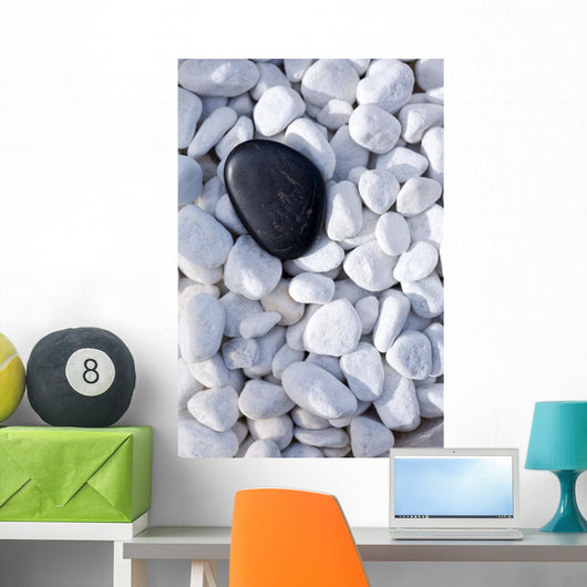 Black Stone Decorative Pebbles Wall Decal