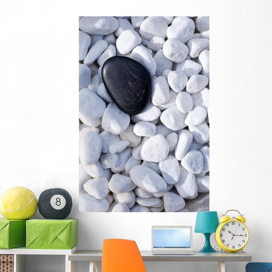 Black Stone Decorative Pebbles Wall Decal