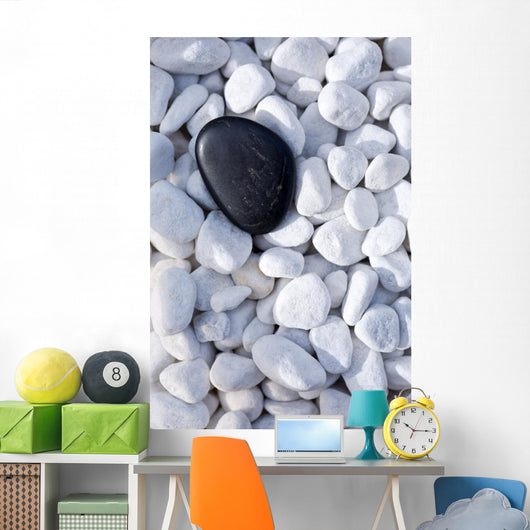 Black Stone Decorative Pebbles Wall Decal