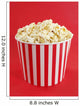 Popcorn in red and white cardboard box for cinema Wall Mural