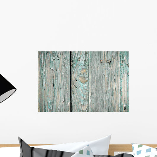 Up Old Weathered Planks Wall Decal