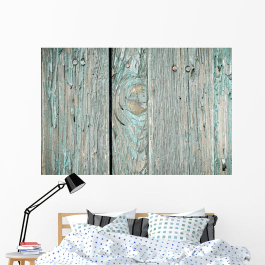 Up Old Weathered Planks Wall Decal