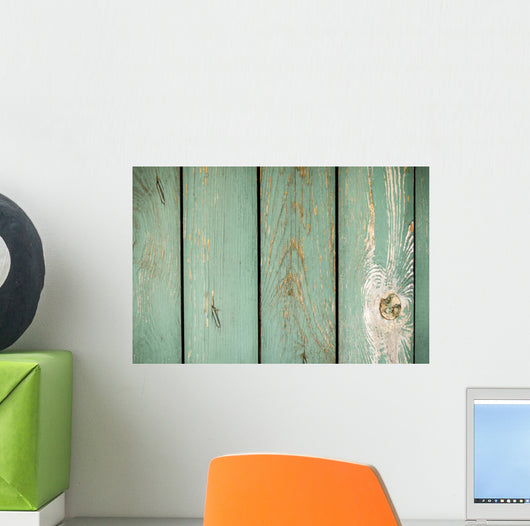 Old Planks with Peeling Wall Decal