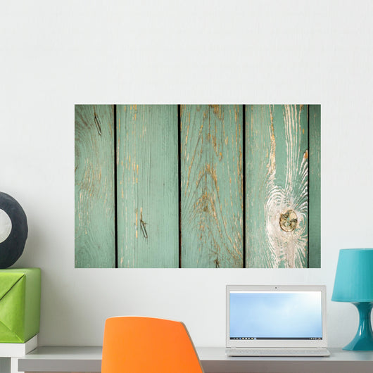 Old Planks with Peeling Wall Decal