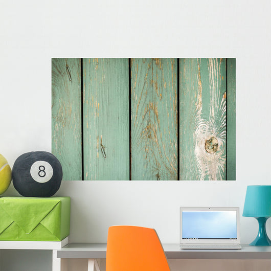 Old Planks with Peeling Wall Decal