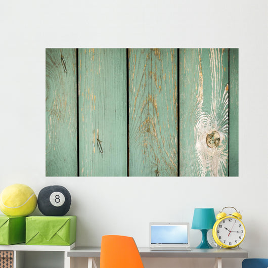 Old Planks with Peeling Wall Decal