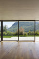 Modern Concrete House with Wall Mural