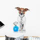 Dog with Piggy Bank Wall Decal