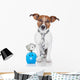 Dog with Piggy Bank Wall Decal