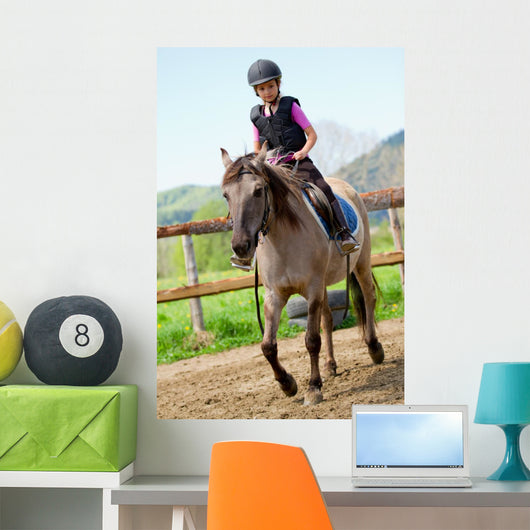 Lovely Girl Is Riding Wall Decal