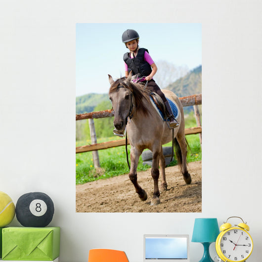 Lovely Girl Is Riding Wall Decal