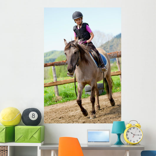 Lovely Girl Is Riding Wall Decal