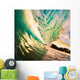 Sunset Wave Tunnel Wall Decal