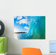 Blue Ocean Wave Close-up Wall Decal