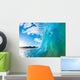 Blue Ocean Wave Close-up Wall Decal