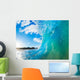 Blue Ocean Wave Close-up Wall Decal