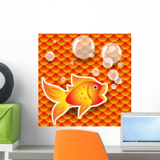 Seamless Small Goldfish or Wall Decal