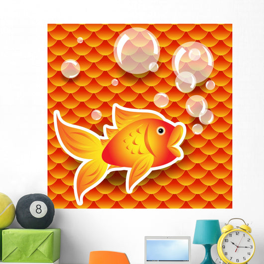 Seamless Small Goldfish or Wall Decal