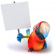CG Parrot with Sign Wall Decal