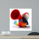 CG Parrot Close-up Wall Decal