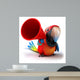 CG Parrot Close-up Wall Decal