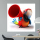CG Parrot Close-up Wall Decal