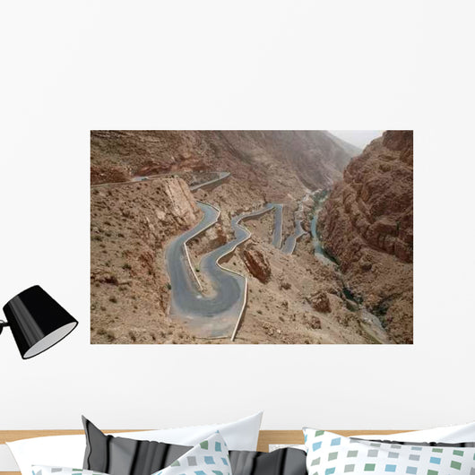 Lacets Des Gorges Dades Wall Decal
