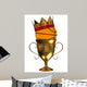 Basketball Ball with Crown Wall Decal