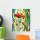 Floral Stained Glass Wall Decal