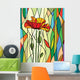 Floral Stained Glass Wall Decal