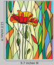 Floral Stained Glass Wall Decal