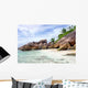 Strand Seychellen Beach and Rocks Wall Decal